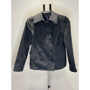 Martin + Osa Wool Blend Women's Peacoat Jacket Size Small Silk Lining